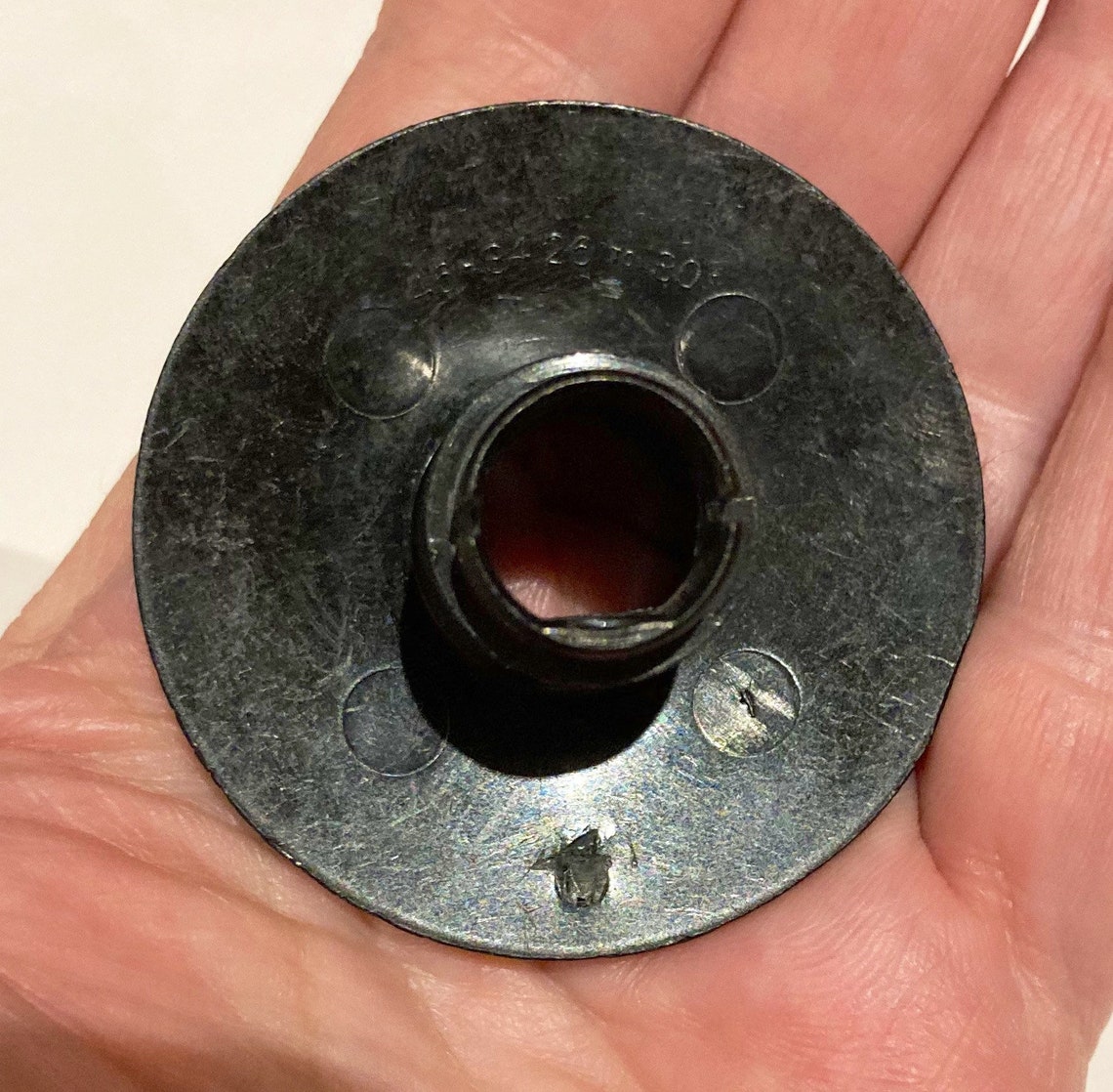 Vintage TV Dial Knob Black White Hard Plastic 5 cm Etsy