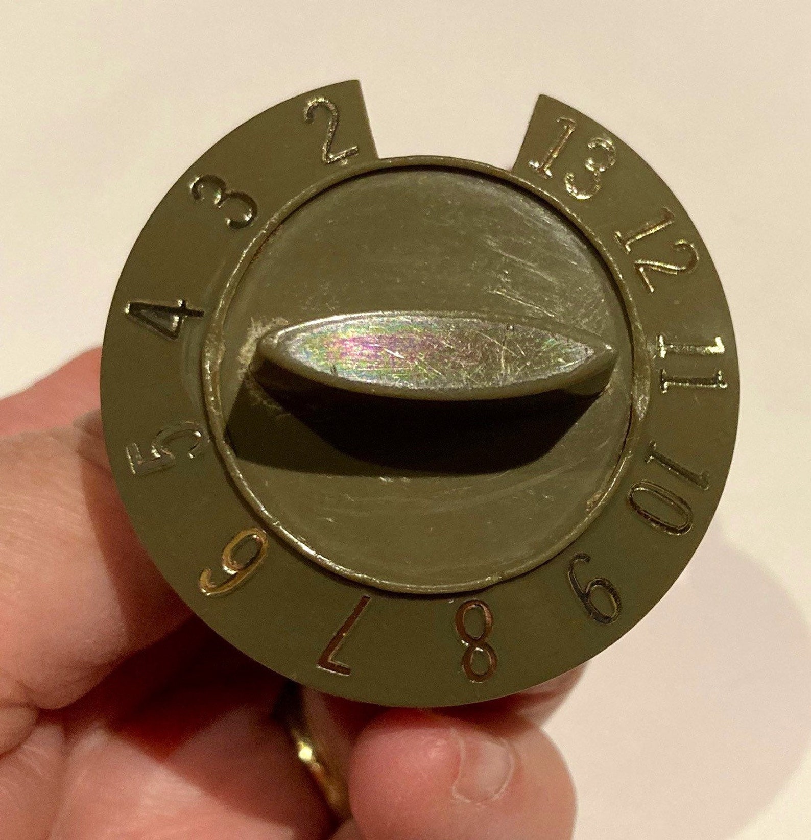 Vintage TV Channel Dial Knob Selector Green Plastic 5 cm Etsy