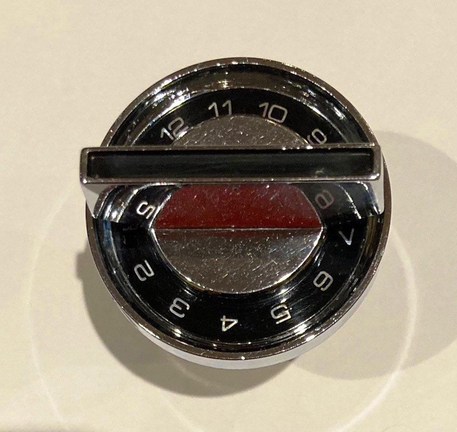 Vintage TV Channel Knob Dial Pinch Style Black Chrome 4 cm Etsy