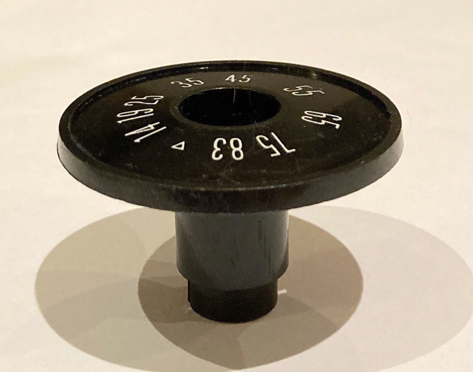 Vintage TV Dial Knob Black White Hard Plastic 5 cm Etsy