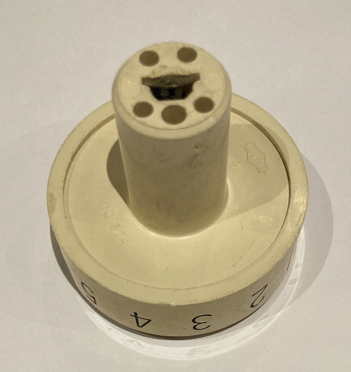 Vintage TV Channel Knob Selector Cream Yellow 4.5 cm Etsy