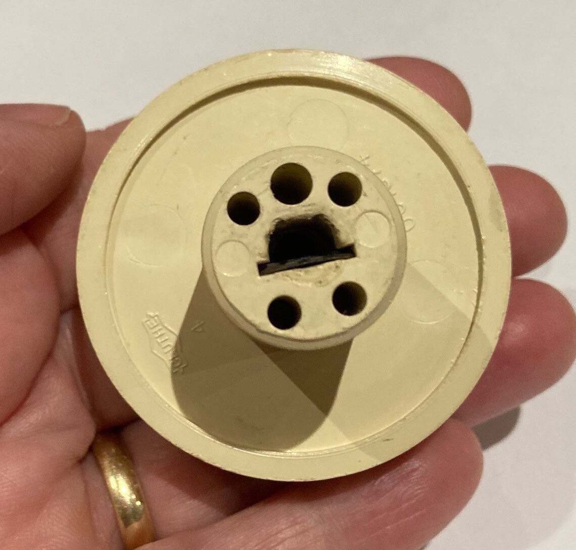 Vintage TV Channel Knob Selector Cream Yellow 4.5 cm Etsy