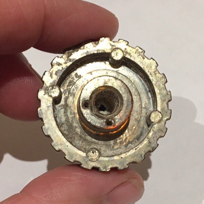 Two Vintage Radio Knobs Bakelite Black Gold Ribbed 3 cm Etsy