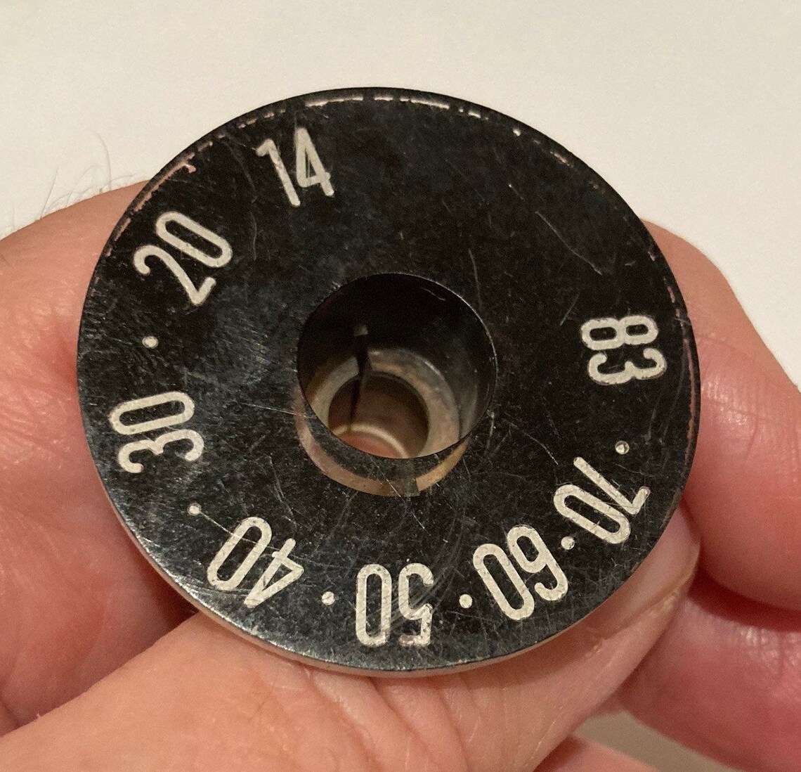Vintage TV Dial Knob 83 Black White 3.5 cm Etsy