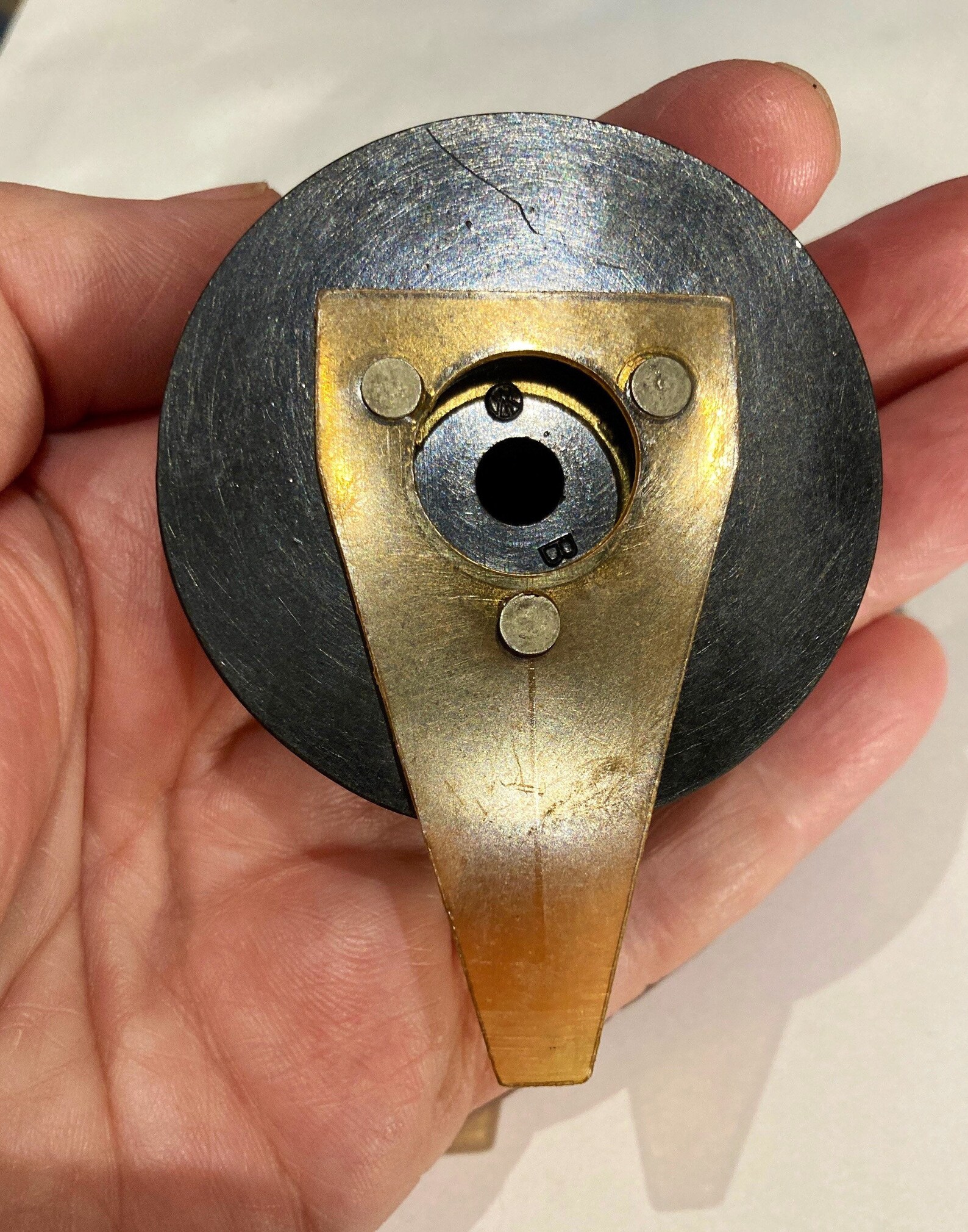 Large Vintage Radio Control Knob Indicator Pointer Tuner Deco Etsy