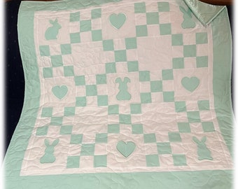 Bunnies and Hearts Quilt