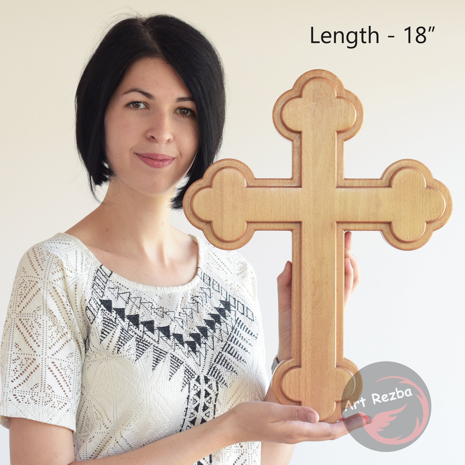 Wooden Cross Custom Edit Wooden Carved Icon Christian, Orthodox