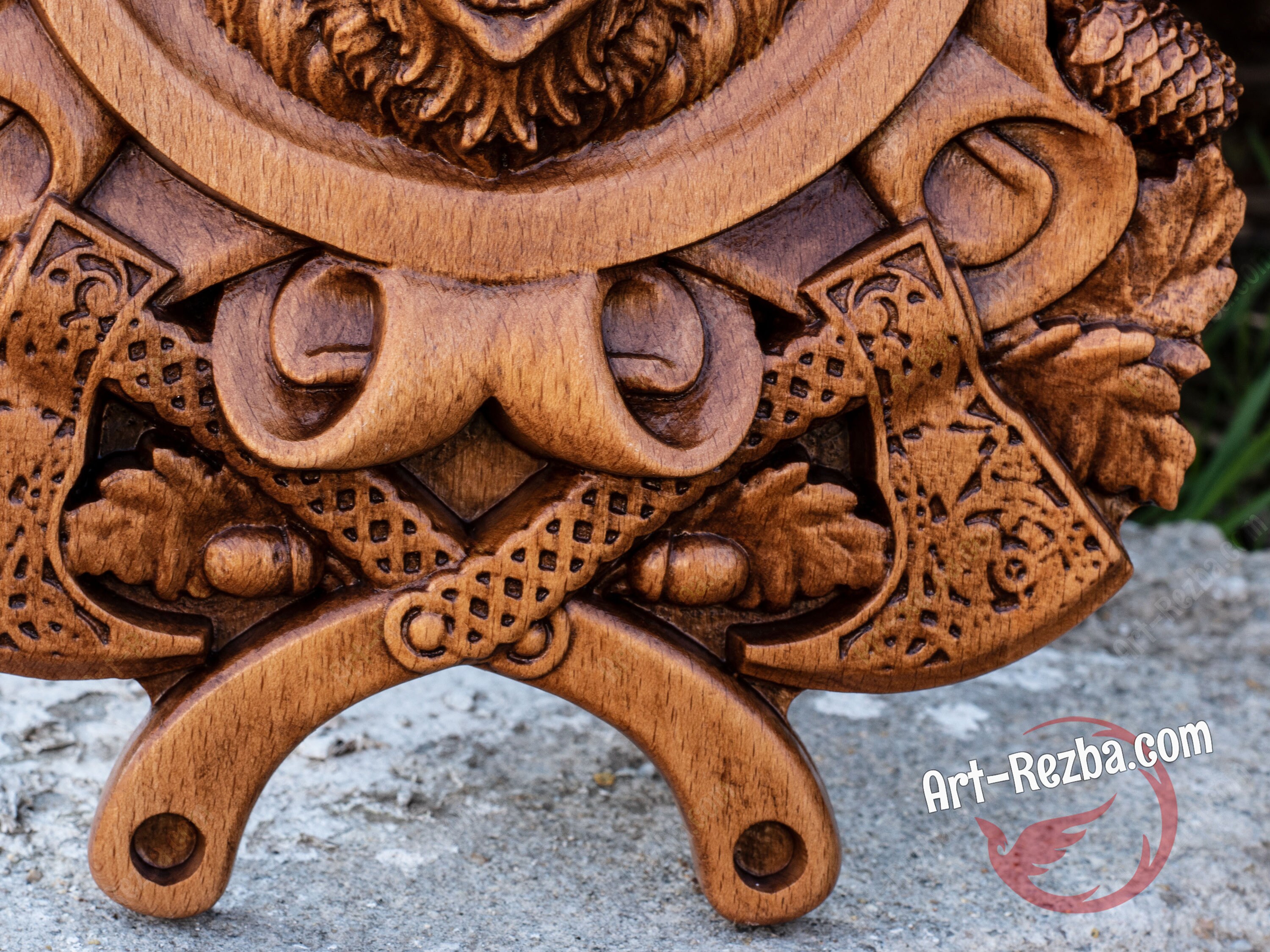 Bear Animal Custom Wood Carving Wall Art Norse Rustic Nordic Etsy