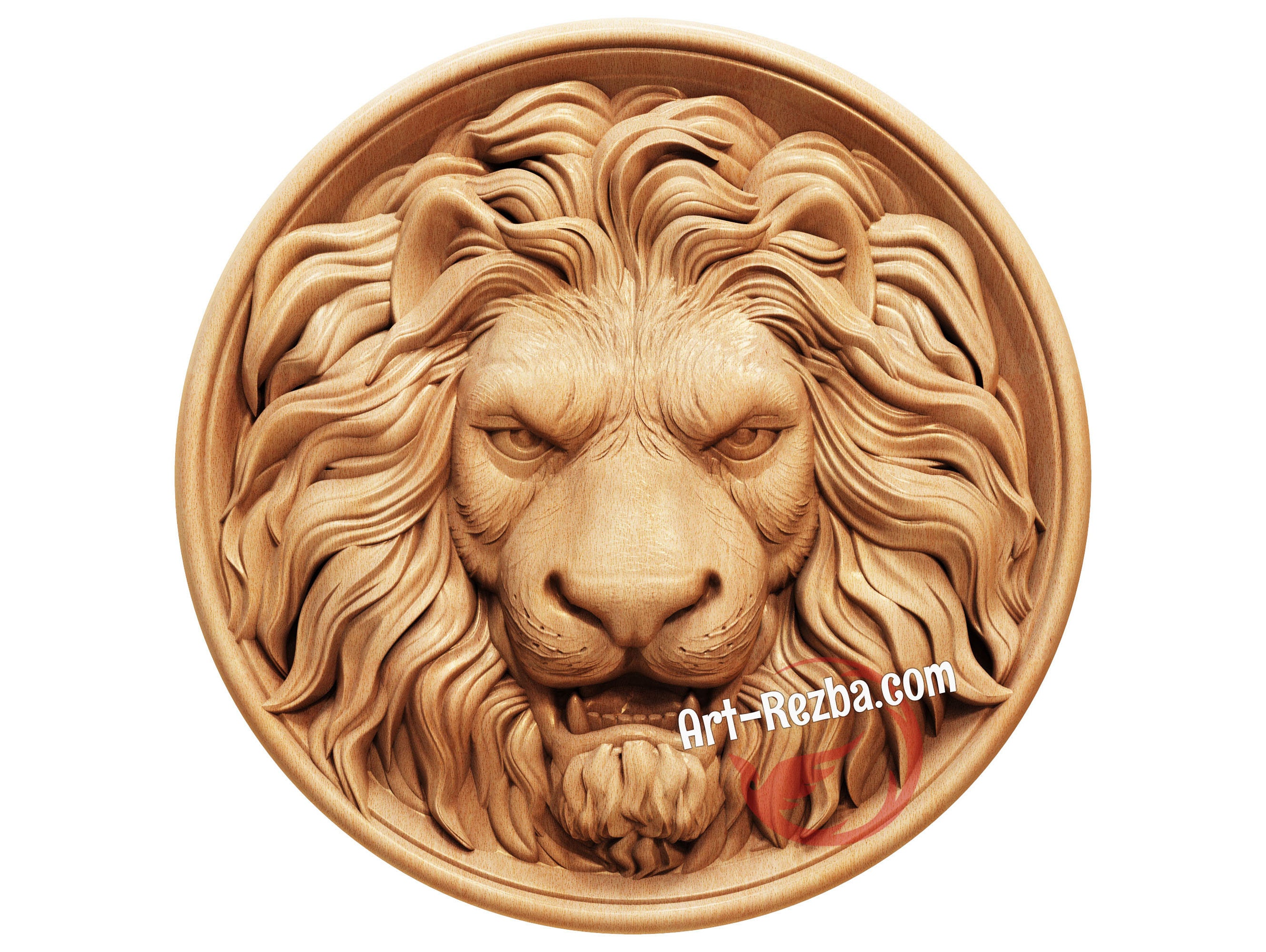 Lion Animals Carved Wood Carving Custom Wild Life Wall Art Etsy
