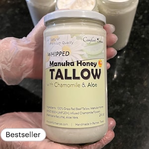 Whipped Organic Tallow/Shea Butter Balm