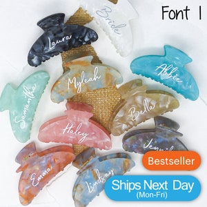 Personalized Hair Clip, Hair Claw, Bridesmaid Gift, Wedding Gift, Hair Clip, Hair Accessories for Her