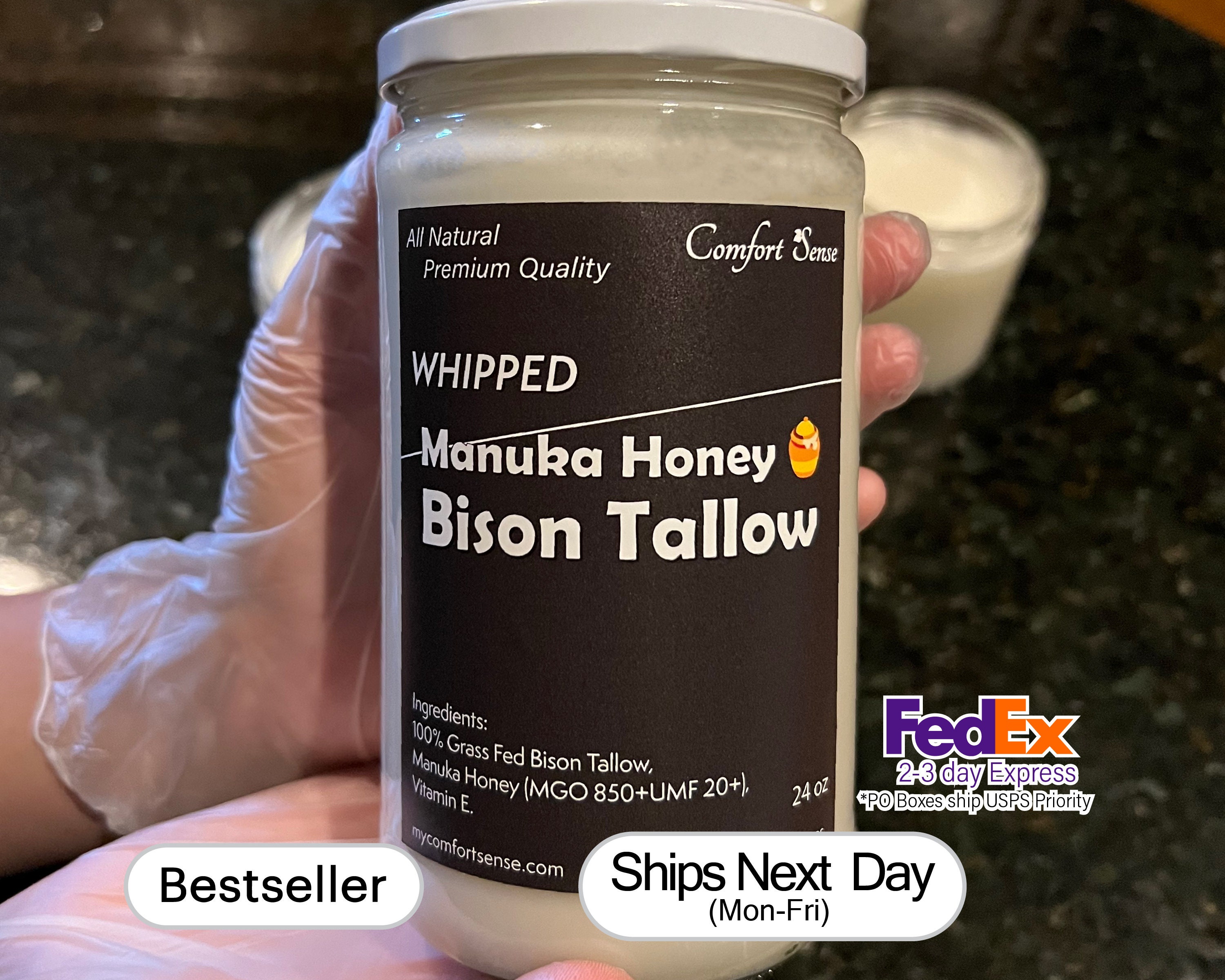 Manuka Honey and Bison Whipped Tallow, 850+MGO Manuka Honey, Grass fed Beef  Tallow Moisturizer, Skin care, Natural beef Tallow Grass fed - Etsy 日本