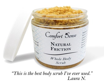 Body Scrub Natural Friction, Oil-Free Body Scrub, Exfoliates All-Natural Skin Care