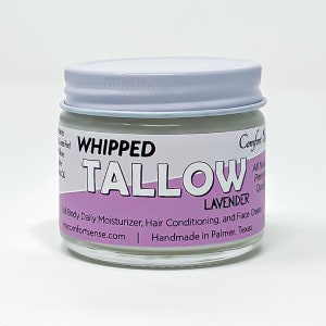 Lavender Whipped Tallow, Grass fed Beef Tallow Moisturizer, Skin care, Natural beef Tallow Grass fed