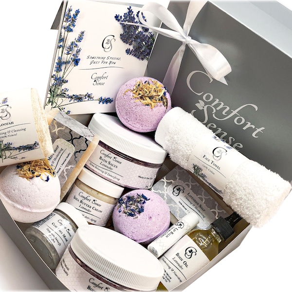 FREE SHIPPING Spa gift set, Spa gift for women, Spa gift basket, Spa gift box, Mothers Day gift, Self-care, Sending a hug, Thinking of you