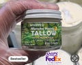 CALENDULA and Green Coffee Bean EYE cream with Manuka Honey & Beef Whipped Tallow Eye Cream with 850+MGO Manuka Honey, Grass fed 2 oz jar