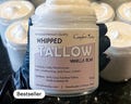 Whipped Tallow, Grass fed Beef Tallow Moisturizer, Vanilla Bean scented