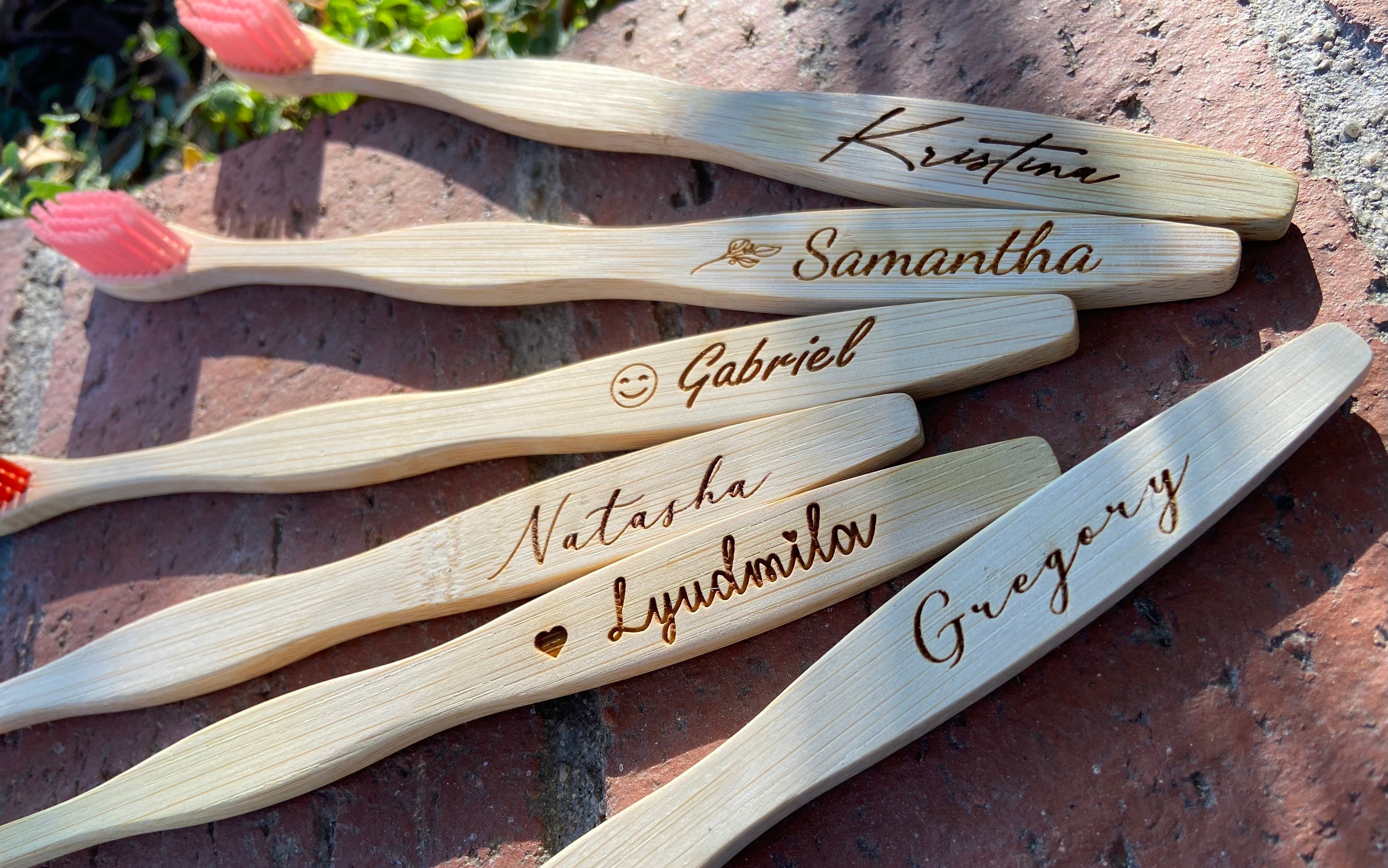 Eco Friendly Bamboo Toothbrush, Custom Toothbrush, Personalized Gift ...