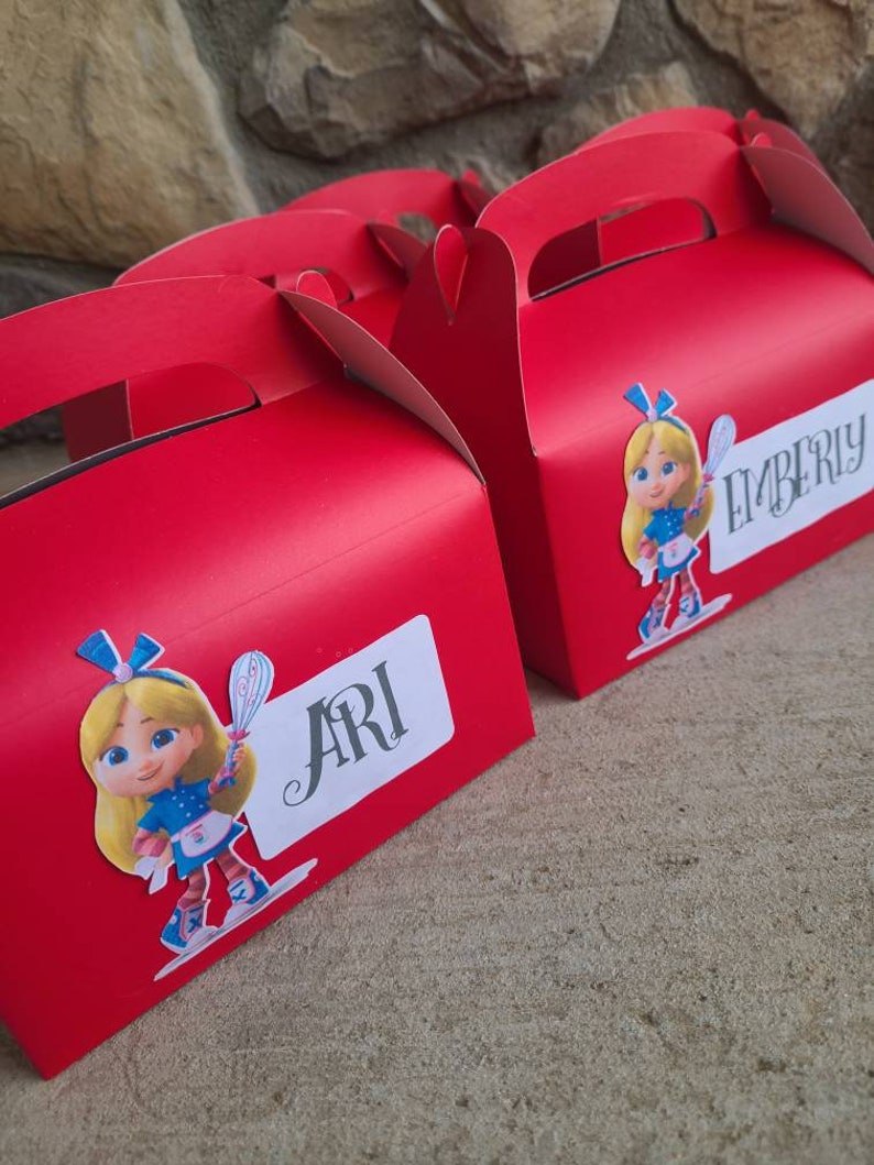 Alice in Wonderland Bakery Party Favor Boxes Baking Whisk | Etsy