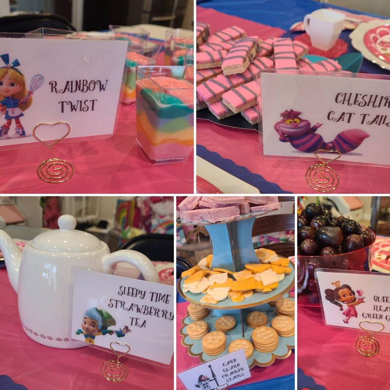 Alice in Wonderland Bakery Food Labels Cheshire Cat Etsy