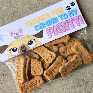 INSTANT DIGITAL DOWNLOAD Chip and Potato Party Bag Favor Labels - pug birthday - doggy treats - toddler - game food ideas - mouse - bags