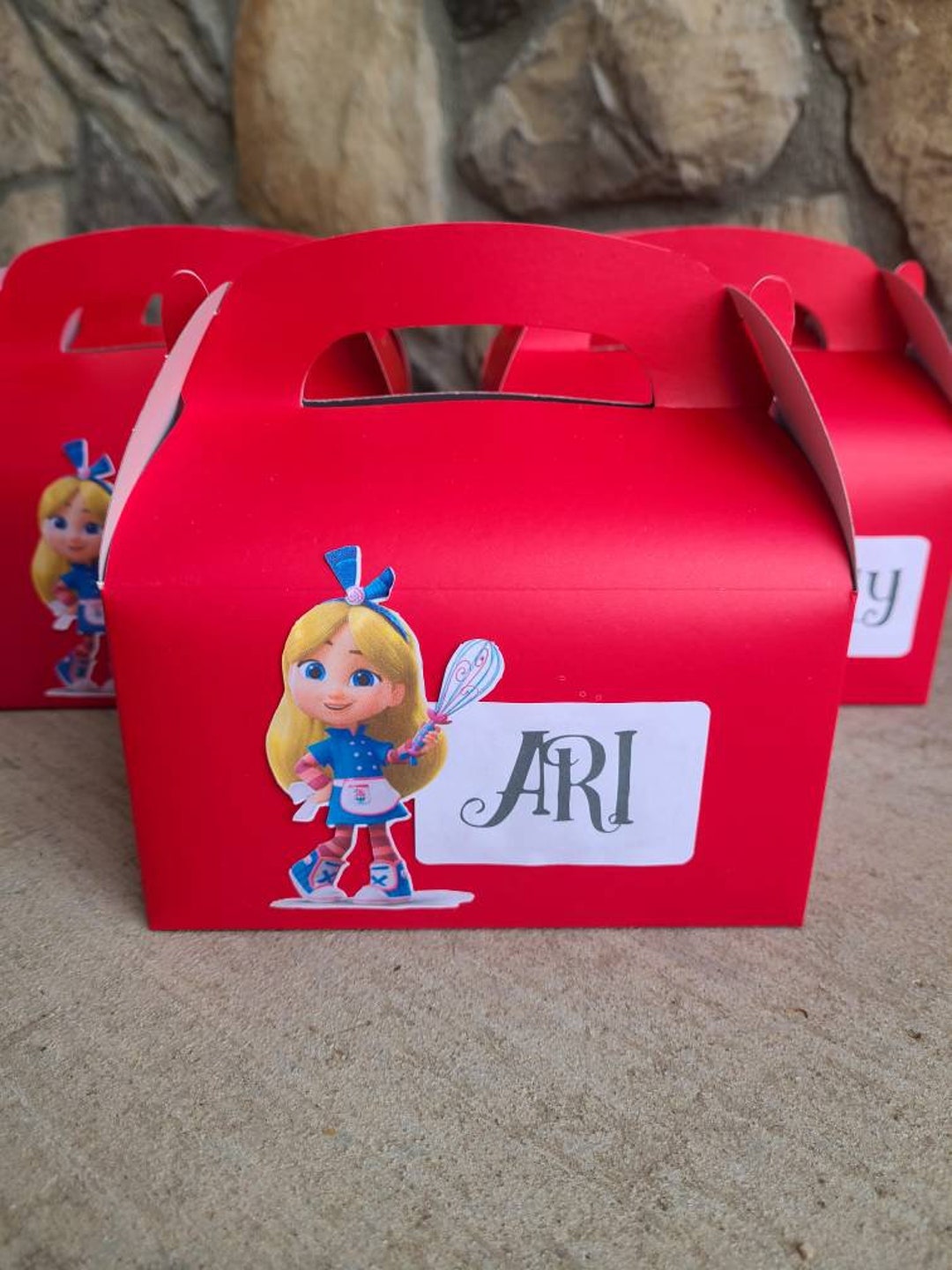 Alice in Wonderland Bakery Party Favor Boxes - Baking - Whisk - Girl ...