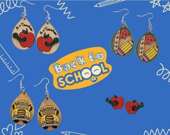 School Personnel 3D Earrings
