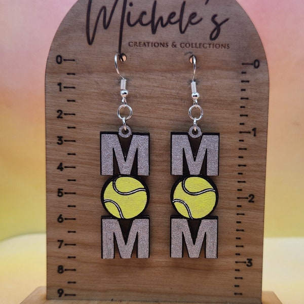 Game, Set, Match! Show your Tennis Spirit with our Assortment of Wood Earrings and Cabochon Studs in Various Styles