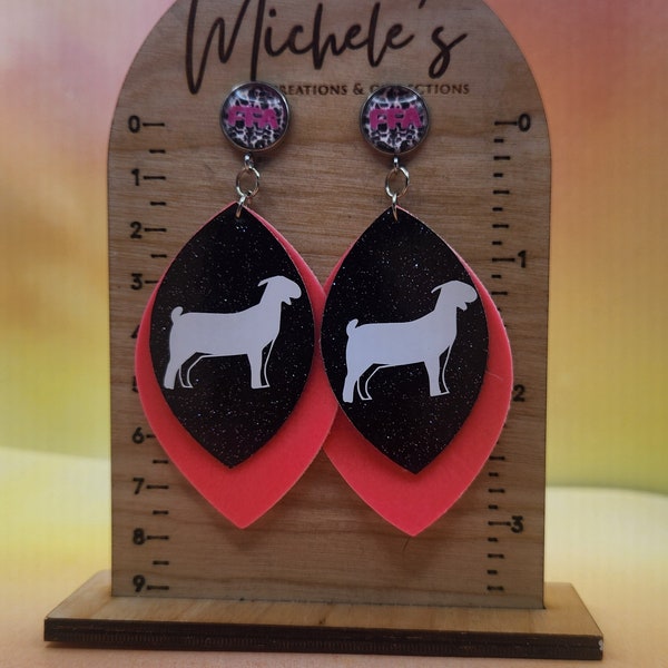 Sparkling Stock Show Earrings for Exhibitors, Mom, and Animal Enthusiasts