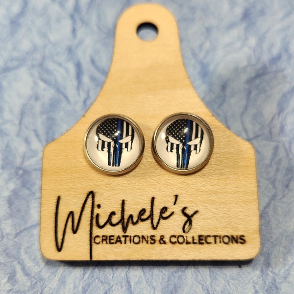 Wear Your Support: Stylish Law Enforcement Earrings for Proud Wives and Supporters