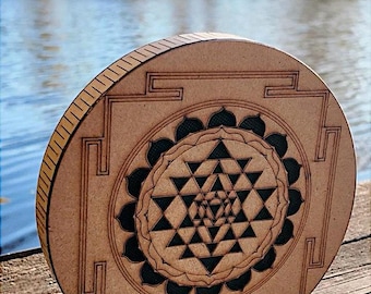 Vodohray "Sri Yantra" — 18/24,5/30 cm — 7/10/12 Zoll — Musikinstrument der Klang des Wassers.Wie Ozeantrommel,Regenstab.Zur Klangheilung."