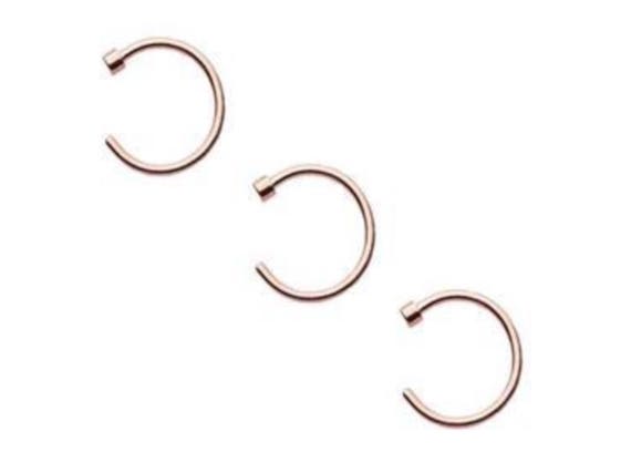 Gold titanium nose ring new arrivals