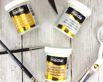 DecoArt Media | Crackle Paste, Glaze, Paint