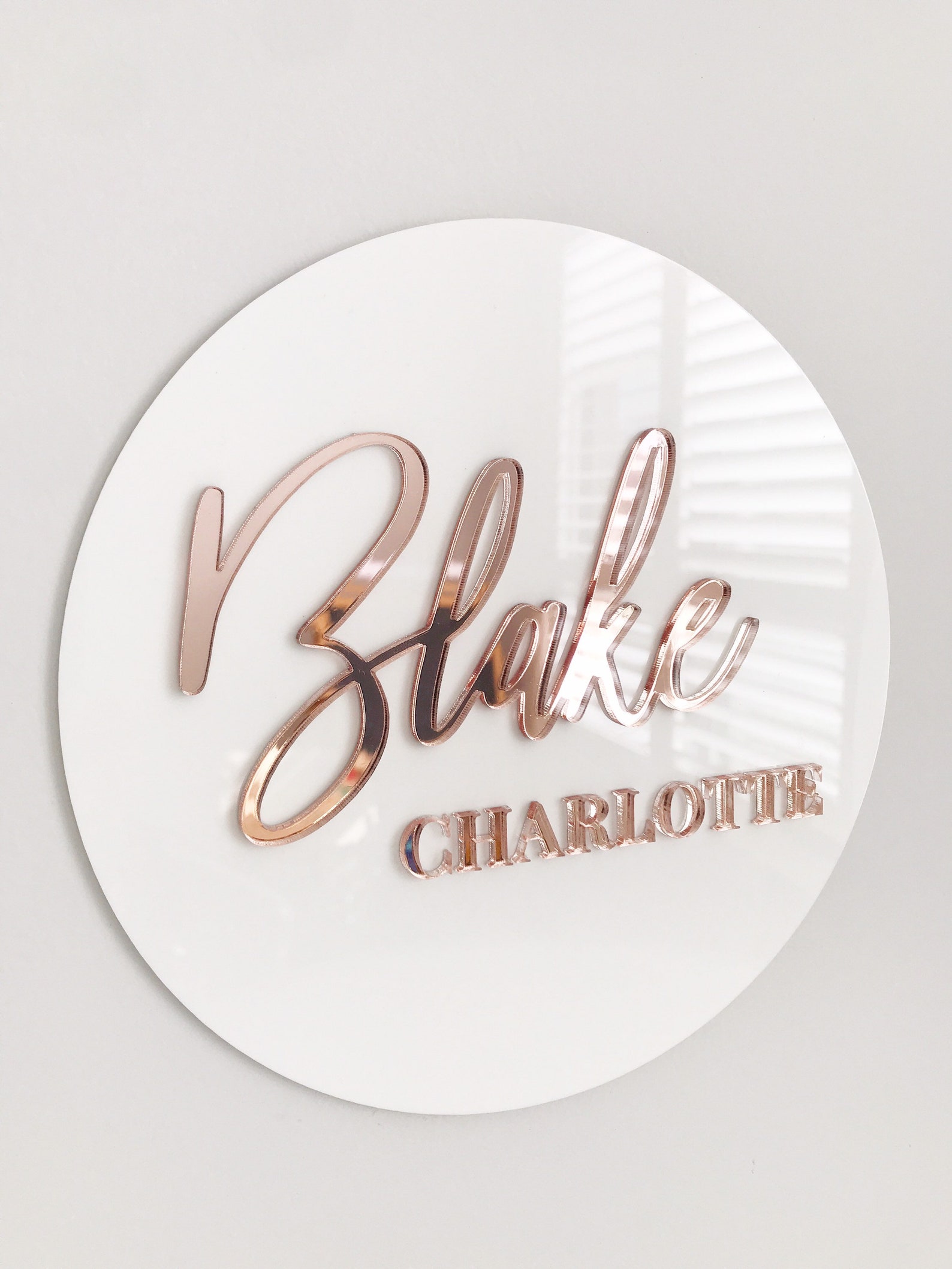 Acrylic Name Plaque Baby Nursery Personalised Events Sign Etsy