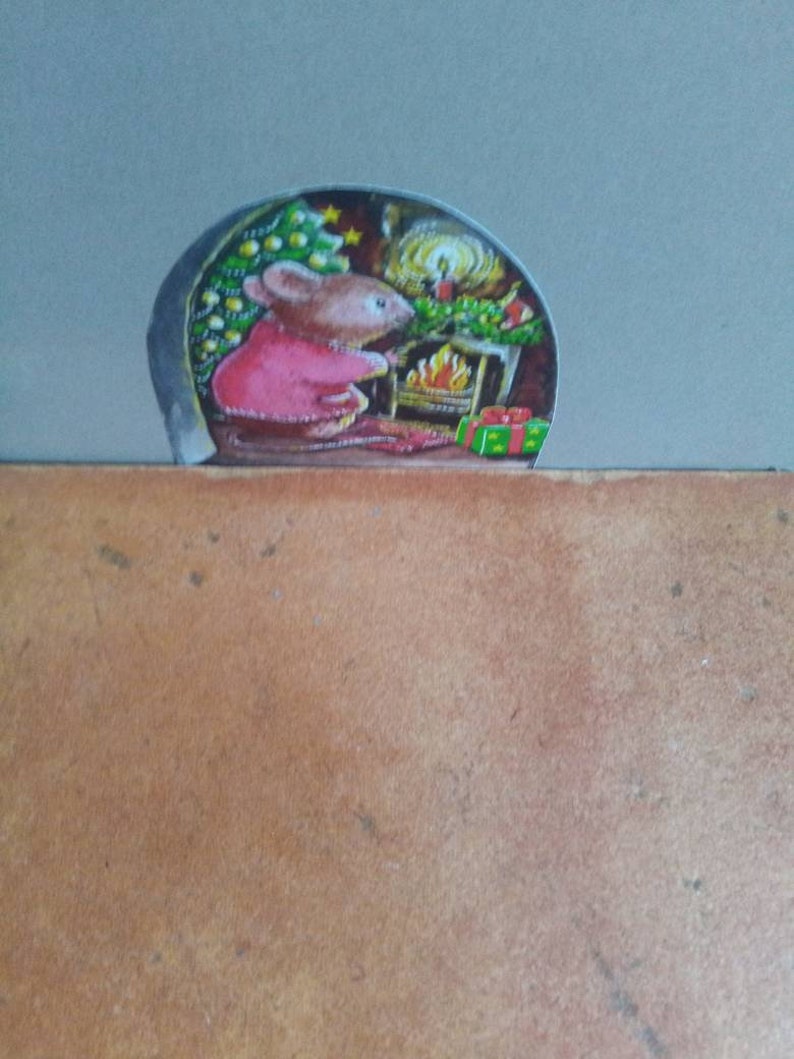 Christmas Mouse Hole Wall Decal Novelty Wall Sticker Etsy Sweden