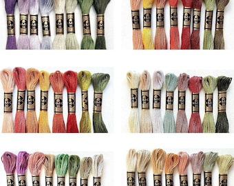 DMC Embroidery Floss Bundle: Curated Color Palettes