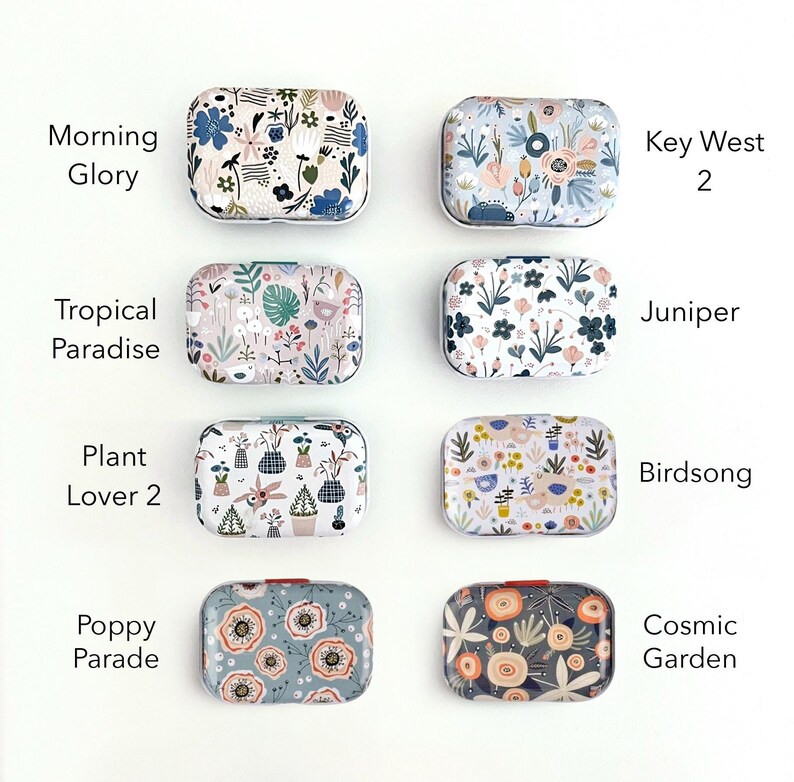 Floral Mini Sewing Kit: Magnetic Needle Minder, Travel Sewing Bag Bild 6