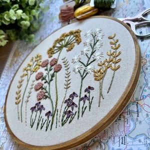 PDF Pattern Delicate Wildflowers Step by Step Beginner Embroidery ...
