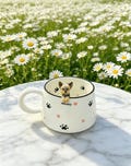 Customized pet statue mug, Personalized gift, 400ml pet coffee cup product logo