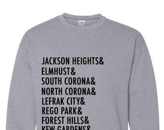Queens Neighborhoods Sweatshirt – Repping Your Hood Tee