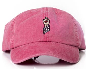 Girl Power Dad Cap, Summer Caps, Feminist Hats, Custom Female hats