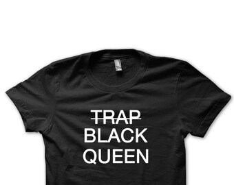 Trap Black Queen Graphic Tee, Pro Black Pride Shirt