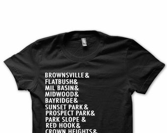 Brooklyn- Flatbush, Brownsville, Midwood, Bushwick, Park Slope, camiseta clássica de hip hop Forte Green, camiseta Brooklyn, camisetas BK, Reping Your Hood