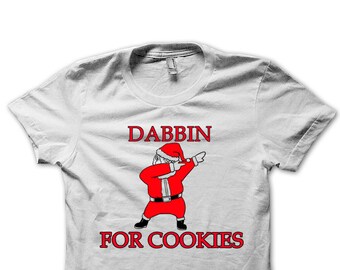 Dabbing Santa Claus T-Shirt, Funny Christmas Tee, Secret Santa Gift