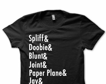 Cannabis Graphic Tee, Weed Names Shirt