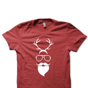 Santa Claus Reindeer,  Unisex Christmas Shirt, Unique  Christmas Tshirt, Holiday Xmas Tee , Secret Santa Holiday Gift