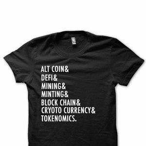 Crypto Currency Tee, Alt Coin, Defi, Mining