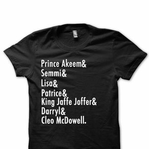 Movie - Coming to America, Prince Akeem, Semmi, Lisa, King Jaffe Joffer, Classic Movie Tee, Movie Tee, Movie Shirts,