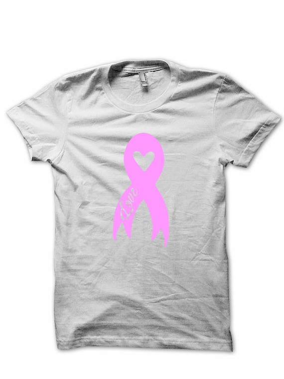Maglietta Donna Nastro Rosa Cancro Al Seno – Maniche Corte, Cuore, Per Sensibilizzazione, Taglie S-2XL - 2
