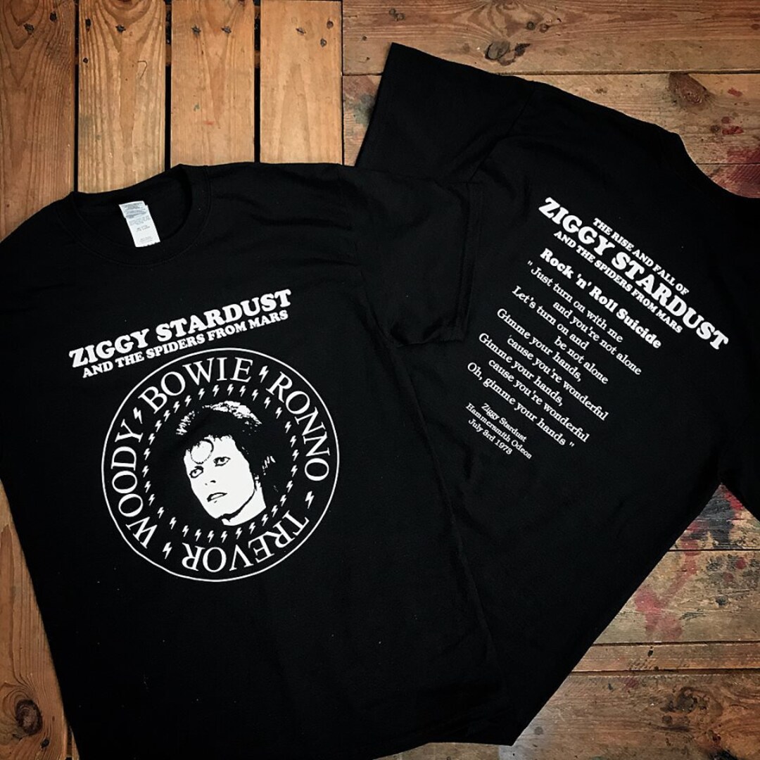 David Bowie Ziggy Stardust T Shirt in Men's T-Shirts - UK